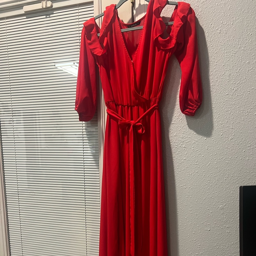 Red fashion nova dress